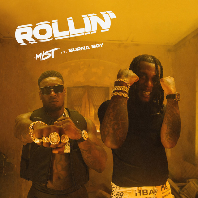 'Rollin' (feat. Burna Boy)' cover art