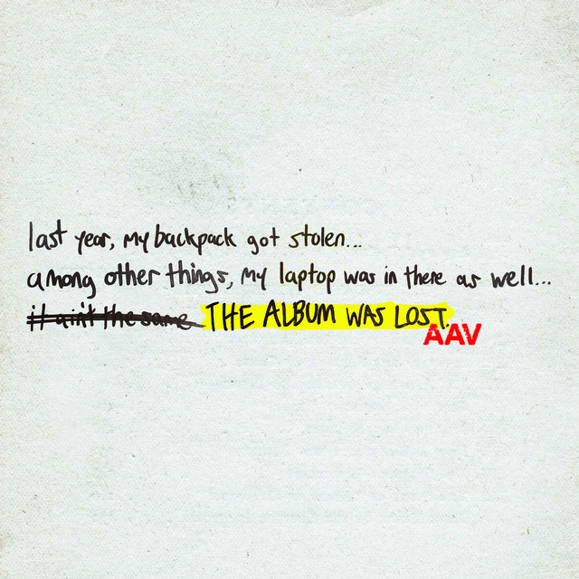 'THE ALBUM WAS LOST' cover art