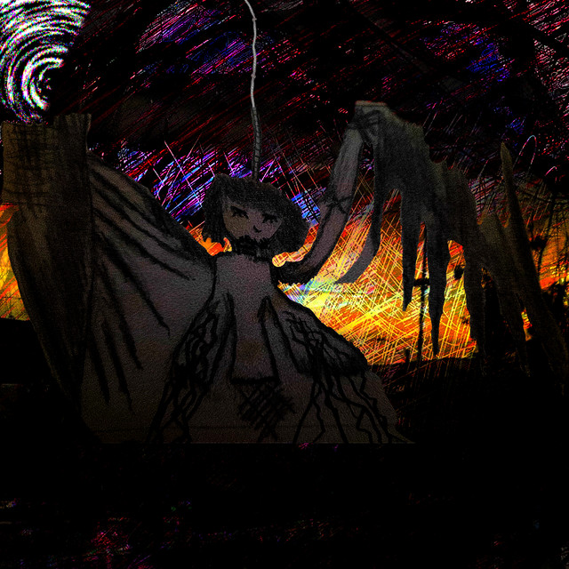 'vomito sangre por mis brazos' cover art