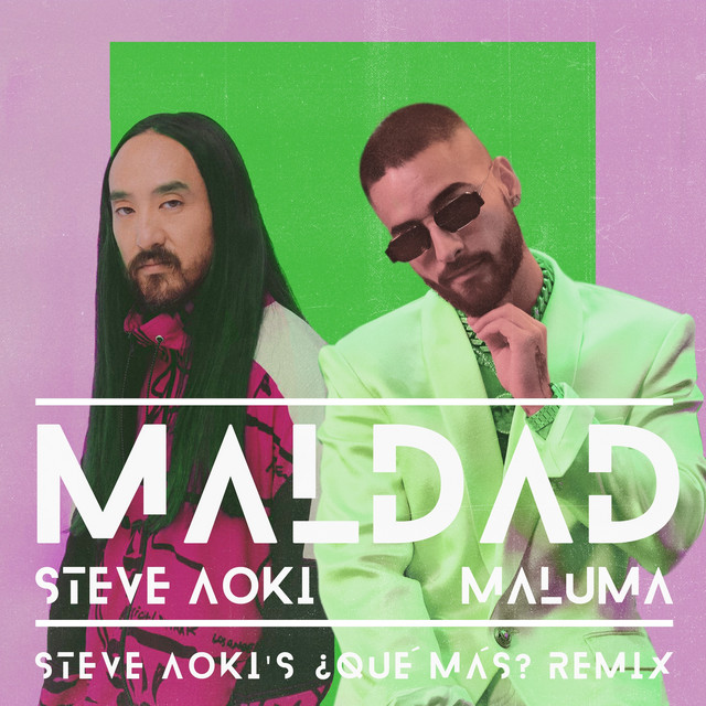 'Maldad (Steve Aoki's ¿Qué Más? Remix)' cover art