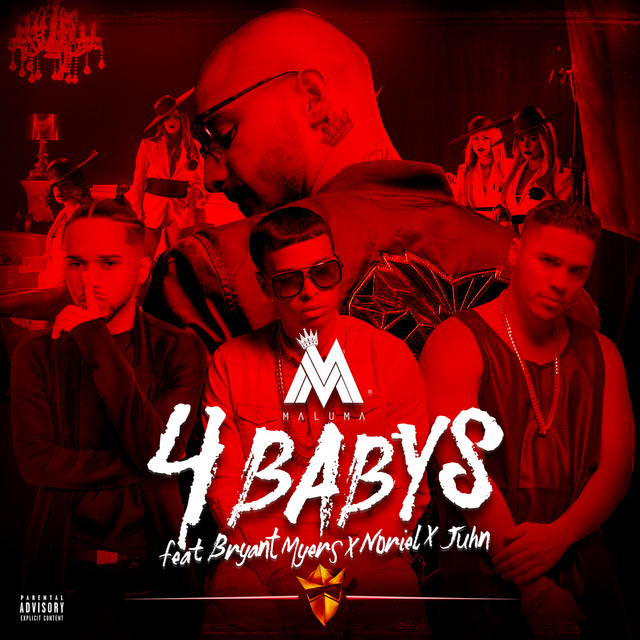 'Cuatro Babys (feat. Trap Capos, Noriel, Bryant Myers & Juhn)' cover art