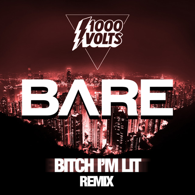 'Bitch I'm Lit - BARE Remix' cover art