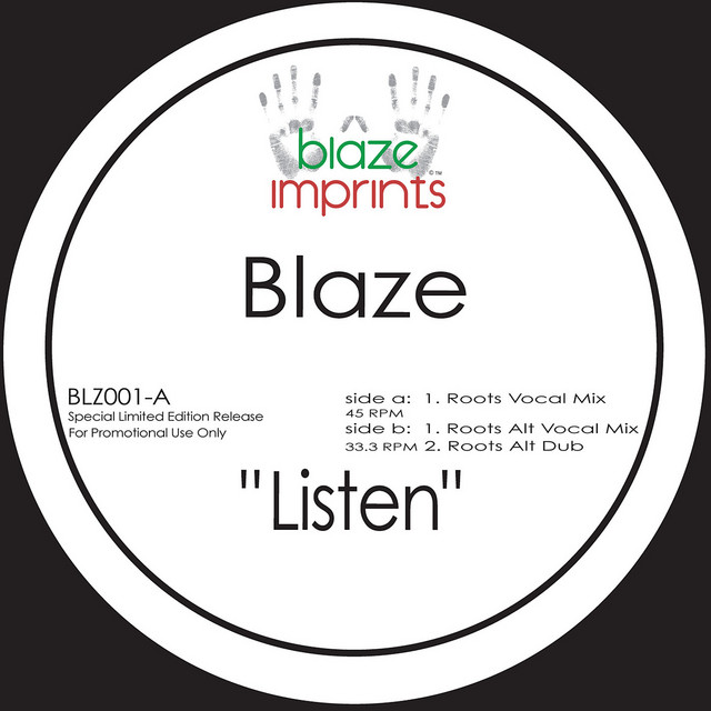 'Listen - The Blaze Mixes' cover art