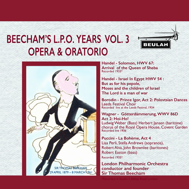 'Beecham's L.P.O. Years, Vol. 3: Opera & Oratorio' cover art