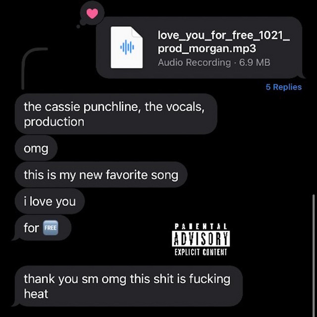 'LOVE YOU FOR FREE' cover art