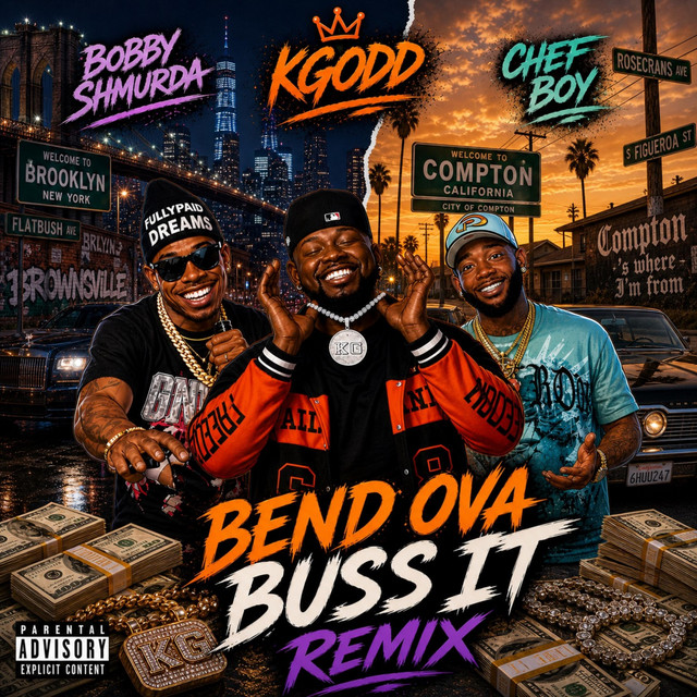 'BEND OVA BUSS IT (REMIX)' cover art