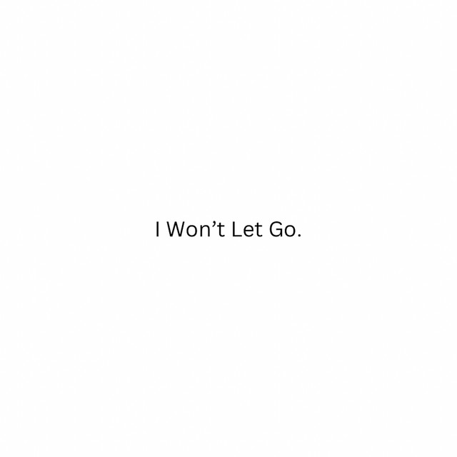 'I Won't Let Go' cover art