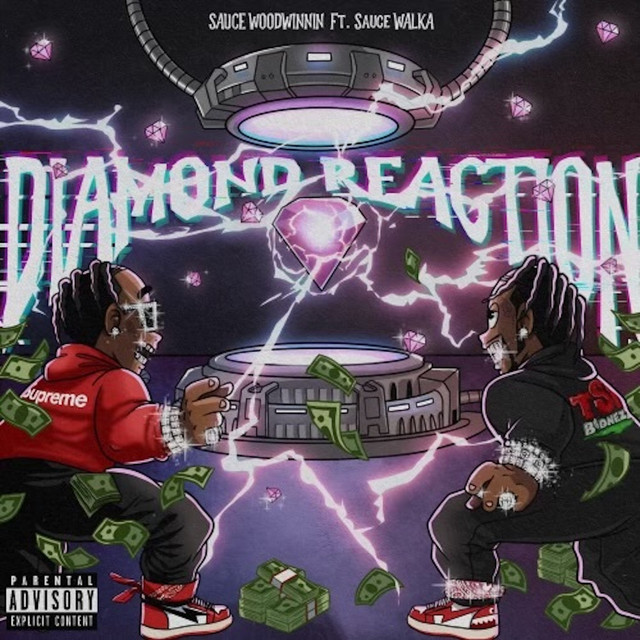 'Diamond Reaction (feat. Sauce Walka)' cover art