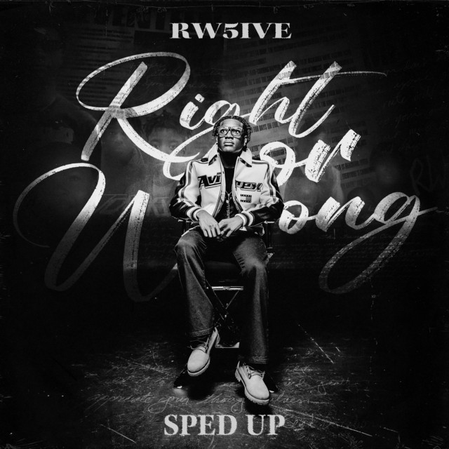 'Right or Wrong (sped up)' cover art
