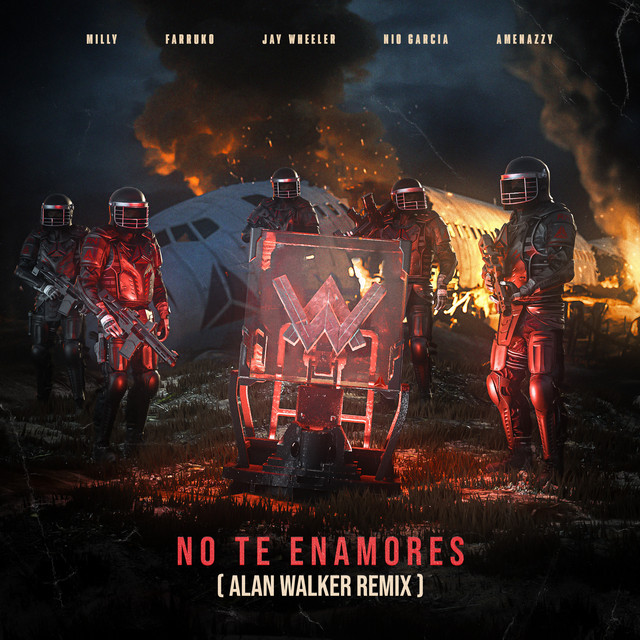 'No Te Enamores (Alan Walker Remix)' cover art