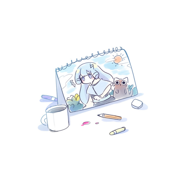 '画用紙と猫' cover art