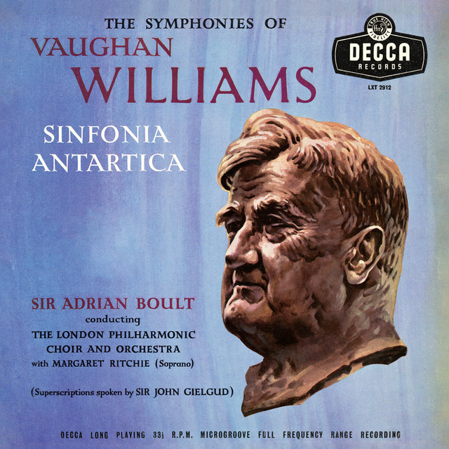 'Vaughan Williams: Symphony No. 7 'Sinfonia Antartica'; Symphony No. 9 (Adrian Boult – The Decca Legacy I, Vol. 9)' cover art