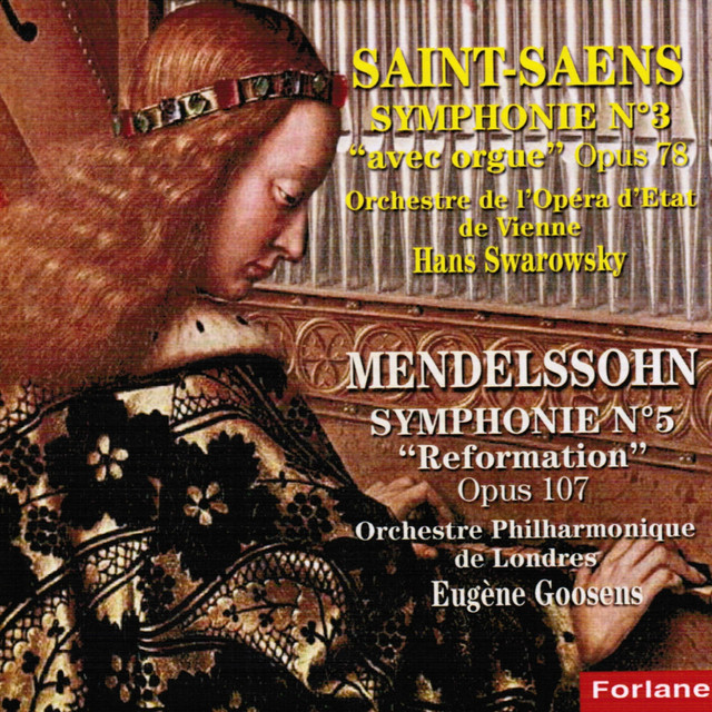 'Saint-Saens & Mendelssohn: Symphonies Nos. 3 & 5' cover art