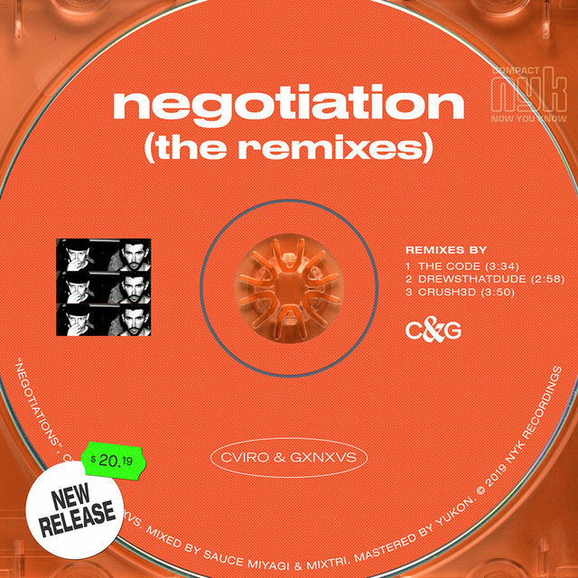 'Negotiation (The Remixes)' cover art