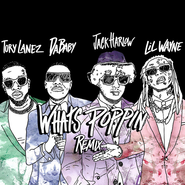 'WHATS POPPIN (feat. DaBaby, Tory Lanez & Lil Wayne) [Remix]' cover art