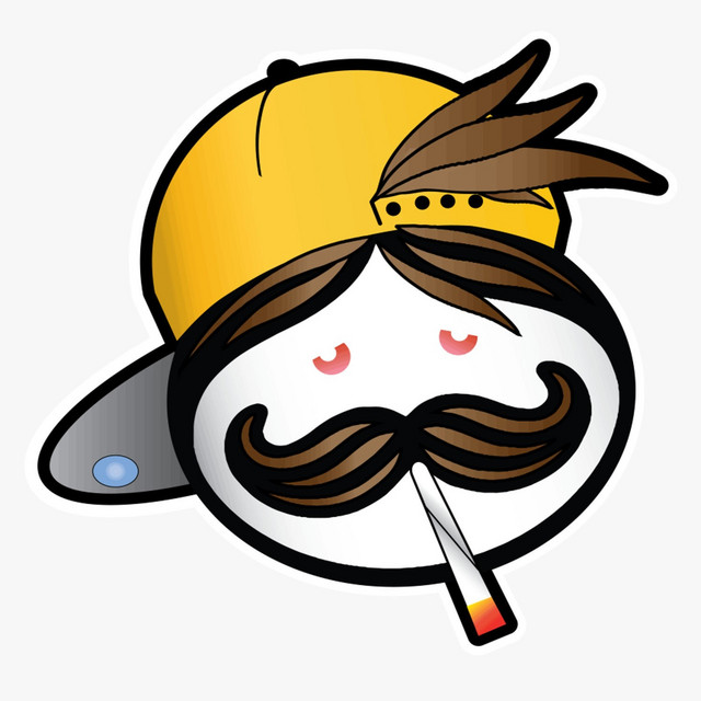 'mustache man' cover art