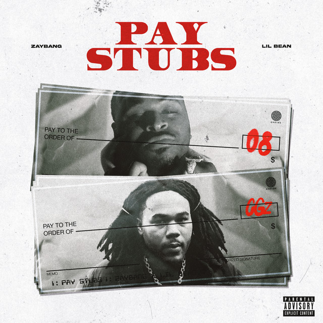 'Pay Stubs (feat. Lil Bean)' cover art