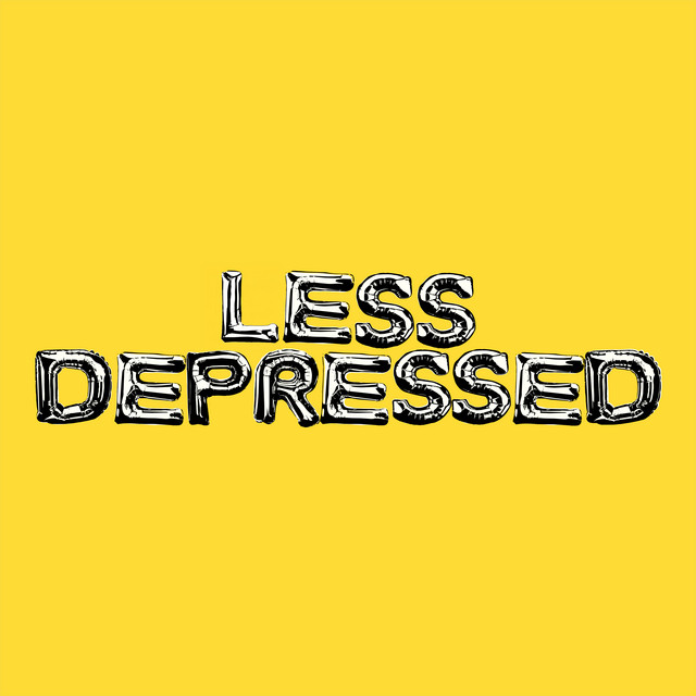 'LESS DEPRESSED' cover art
