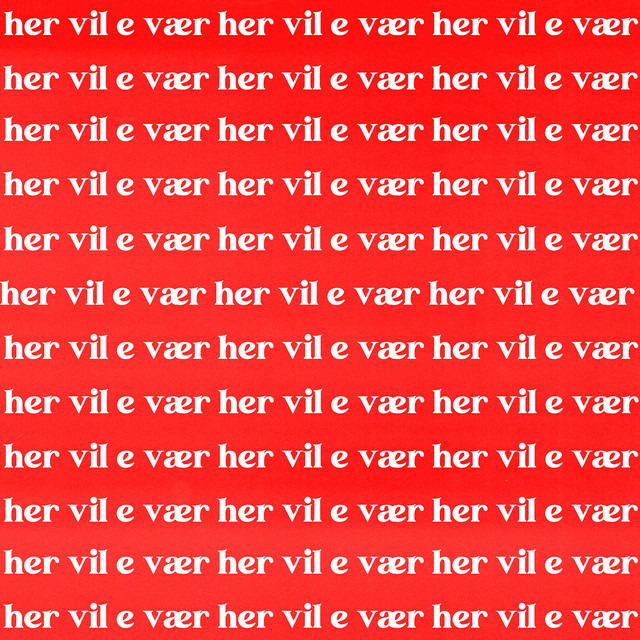 'Her vil e vær' cover art