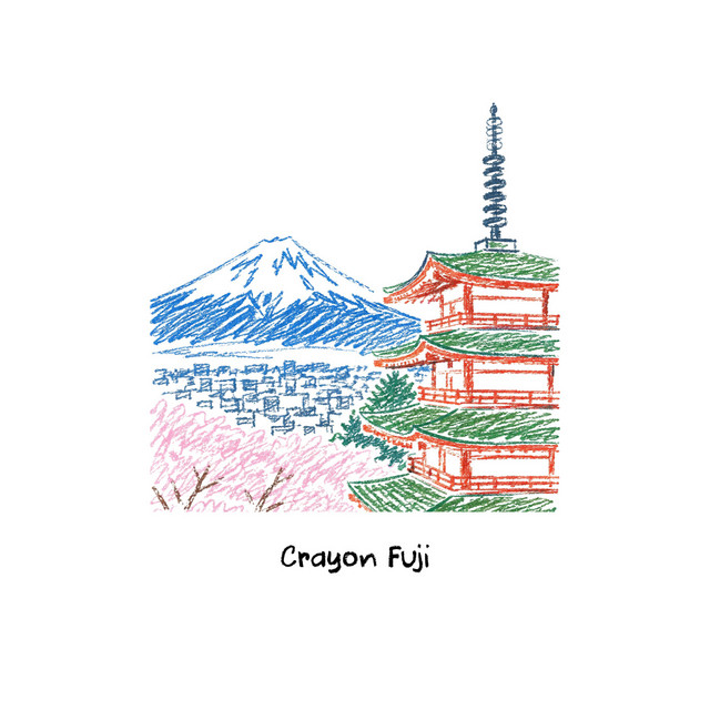 'crayon fuji' cover art