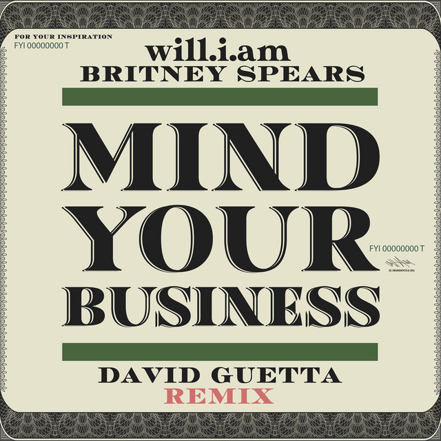 'MIND YOUR BUSINESS (David Guetta Remix)' cover art