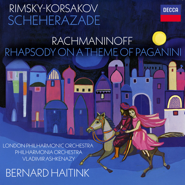 'Rimsky-Korsakov: Scheherazade; Rachmaninoff: Paganini Rhapsody' cover art