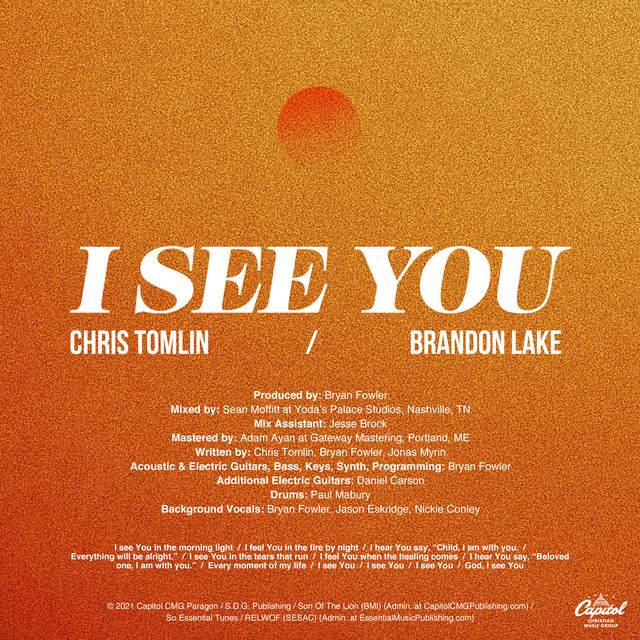 'I See You' cover art