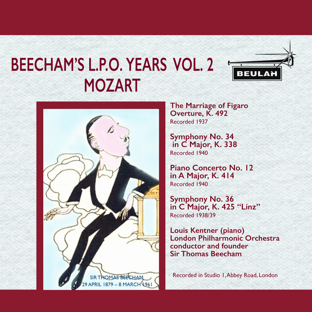 'Beecham's L. P. O. Years, Vol. 2: Mozart' cover art