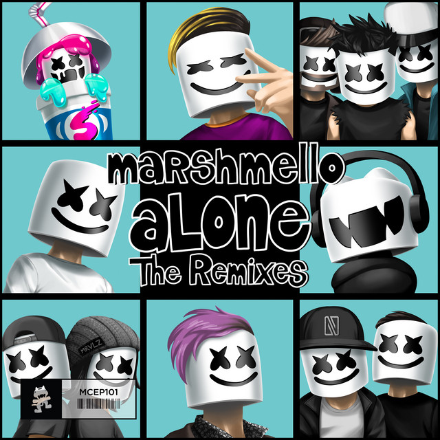 'Alone (The Remixes)' cover art