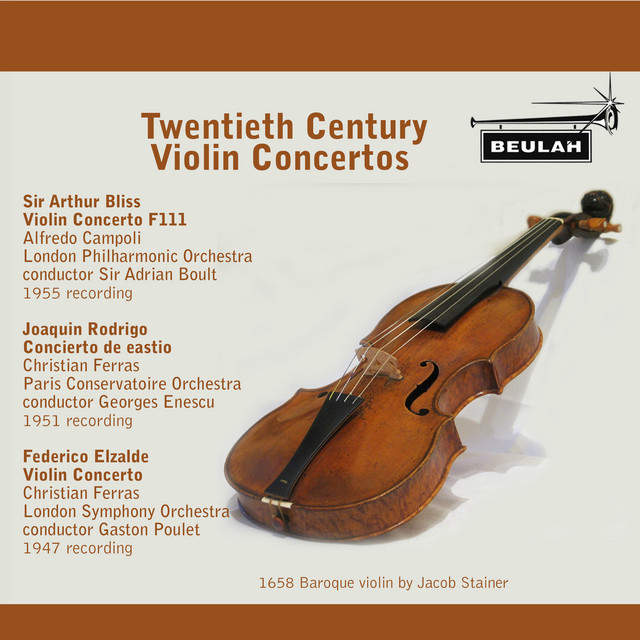 'Twentieth Century Violin Concertos' cover art