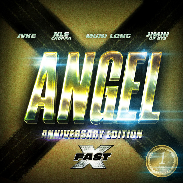 'Angel Anniversary Edition (feat. Muni Long, JVKE, NLE Choppa)' cover art