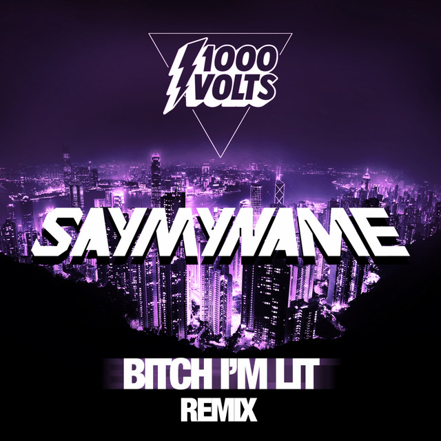 'Bitch I'm Lit - SAYMYNAME Remix' cover art