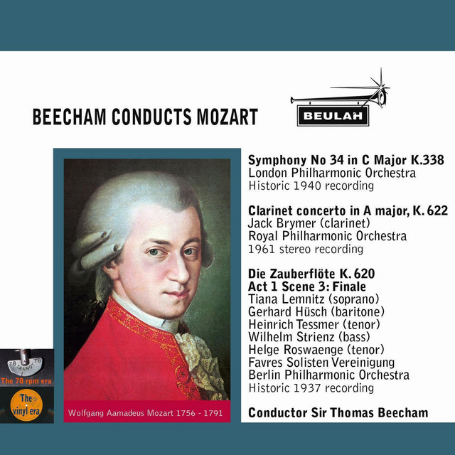 'Beecham Conducts Mozart' cover art