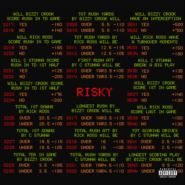 'Risky (feat. Rick Ross)' cover art