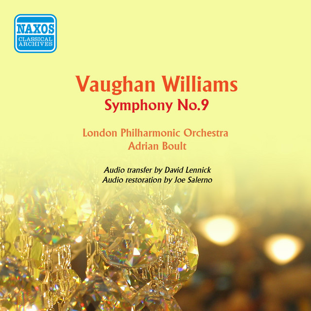 'Vaughan Williams: Symphony No. 9' cover art
