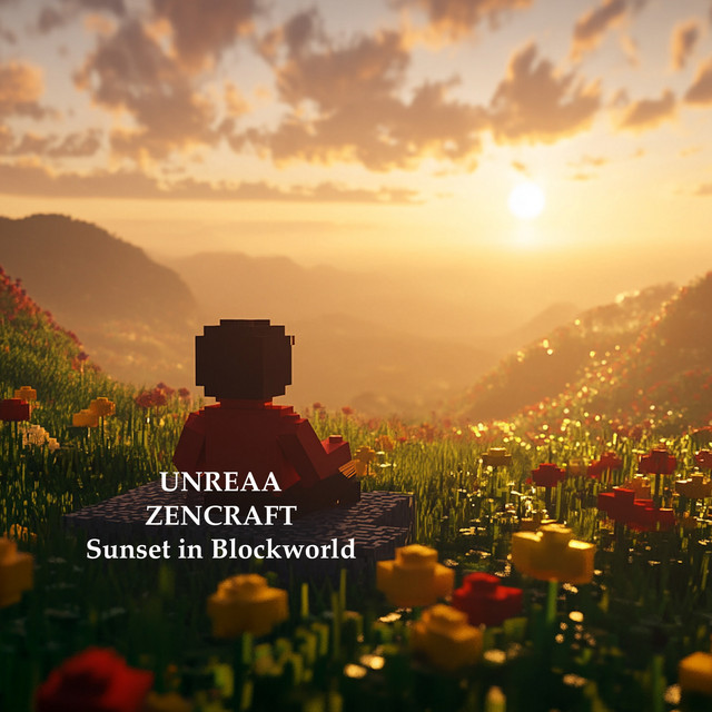 'Sunset in Blockworld' cover art