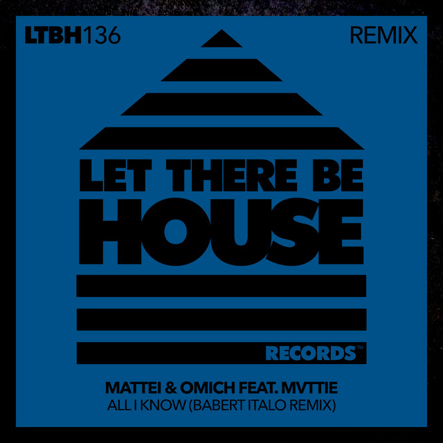 'All I Know (Babert Italo Remix)' cover art