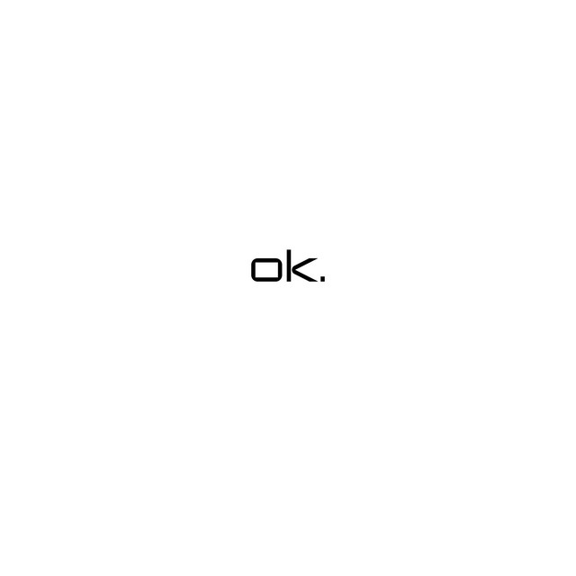 'ok.' cover art