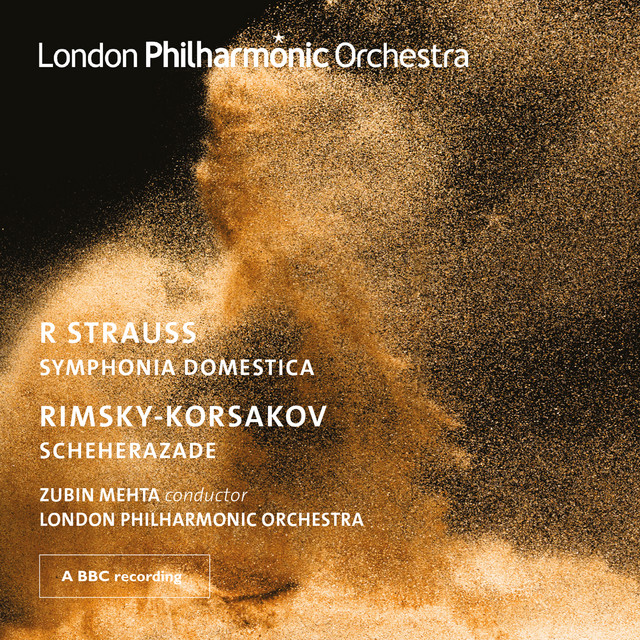 'Zubin Mehta conducts Strauss and Rimsky-Korsakov' cover art