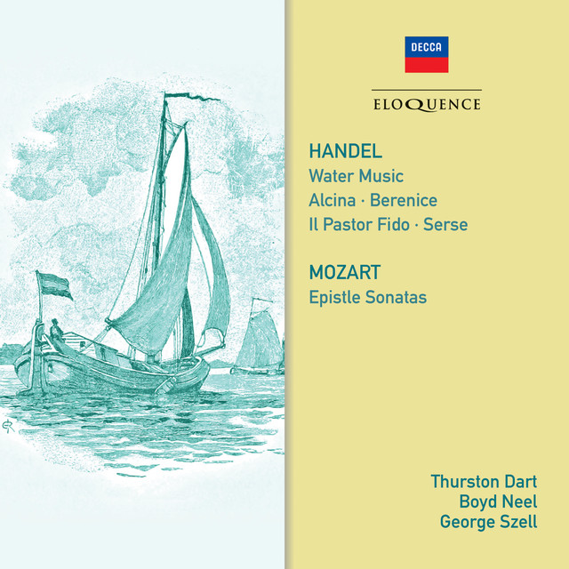 'Handel: Water Music; Mozart: Epistle Sonatas' cover art