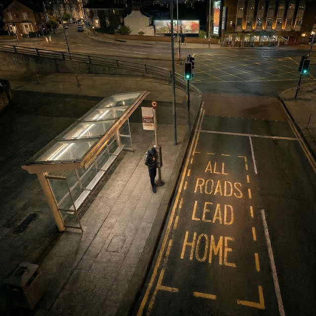 'ALL ROADS LEAD HOME' cover art