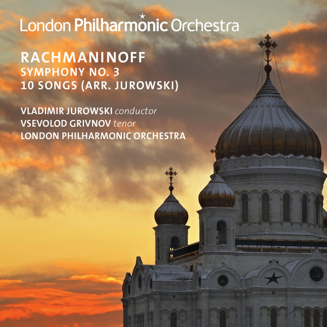 'Rachmaninoff: Symphony No. 3 & 10 Songs (Live)' cover art