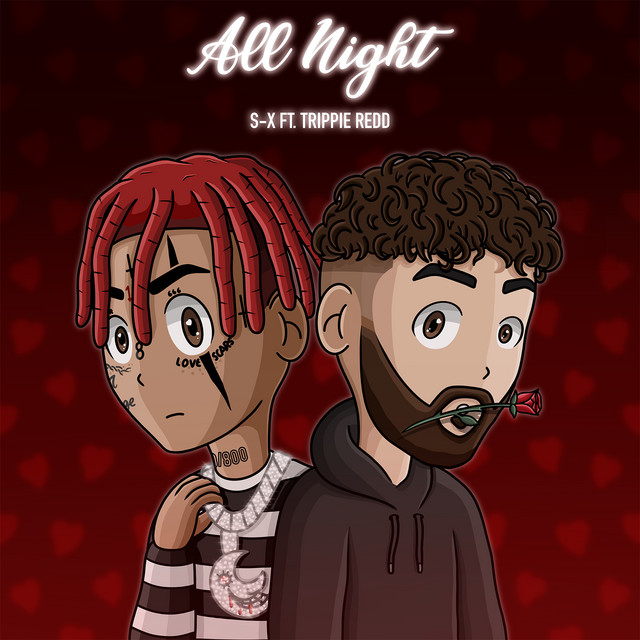 'all night (feat. Trippie Redd)' cover art