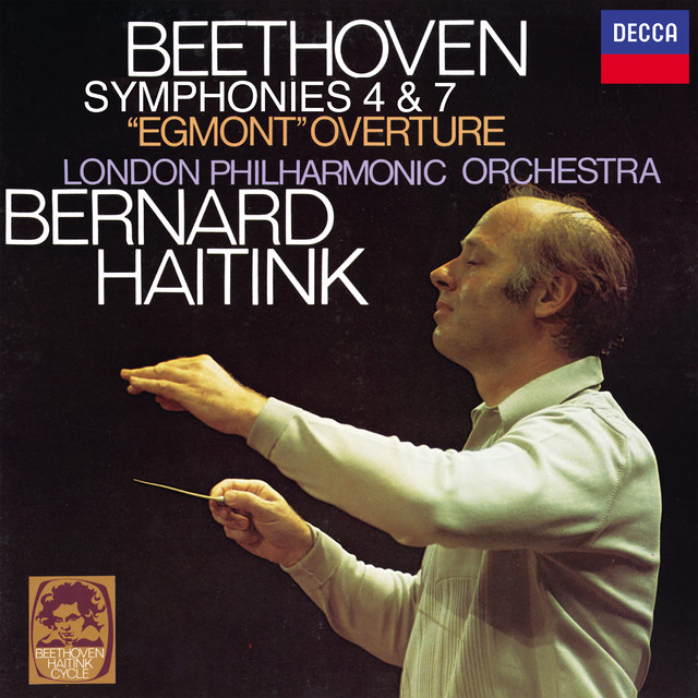 'Beethoven: Symphony No. 4; Symphony No. 7; Egmont Overture' cover art