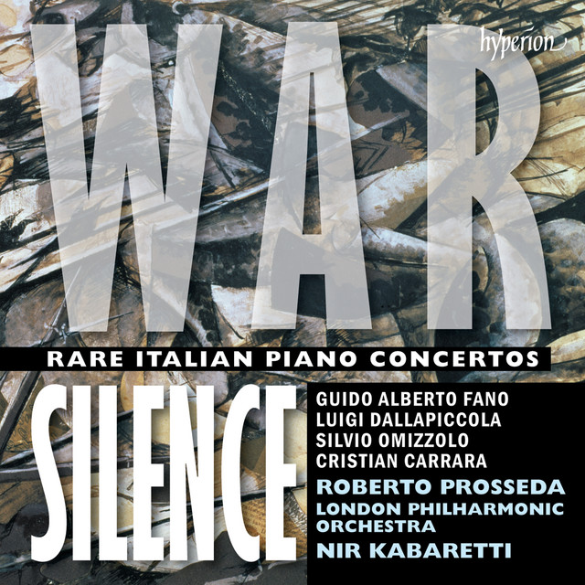 'War Silence - Rare Italian Piano Concertos' cover art