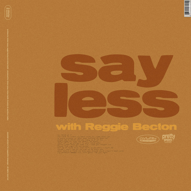 'say less (with Reggie Becton)' cover art