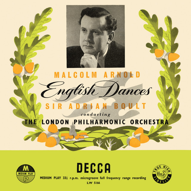 'Arnold: English Dances; Elgar: Chanson de Nuit, Chanson de Matin (Adrian Boult – The Decca Legacy I, Vol. 1)' cover art