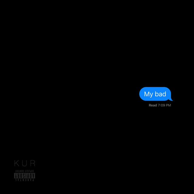 'My Bad' cover art