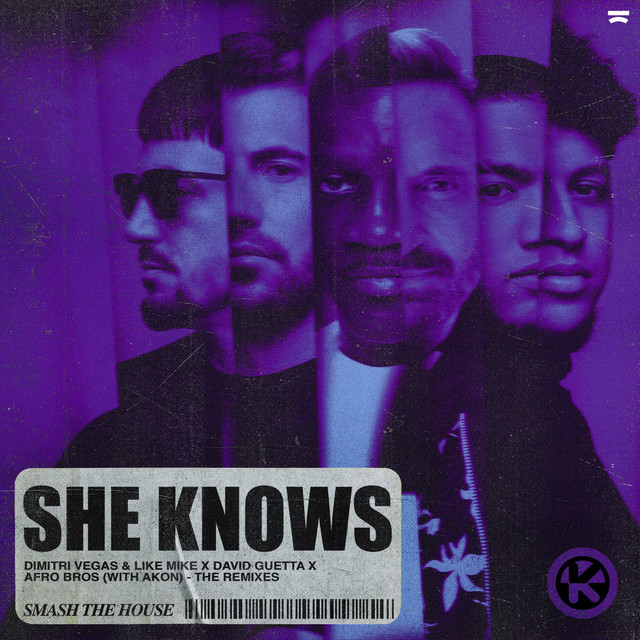 'She Knows (The Remixes)' cover art