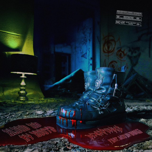 'BLOOD ON MY BOOTS' cover art